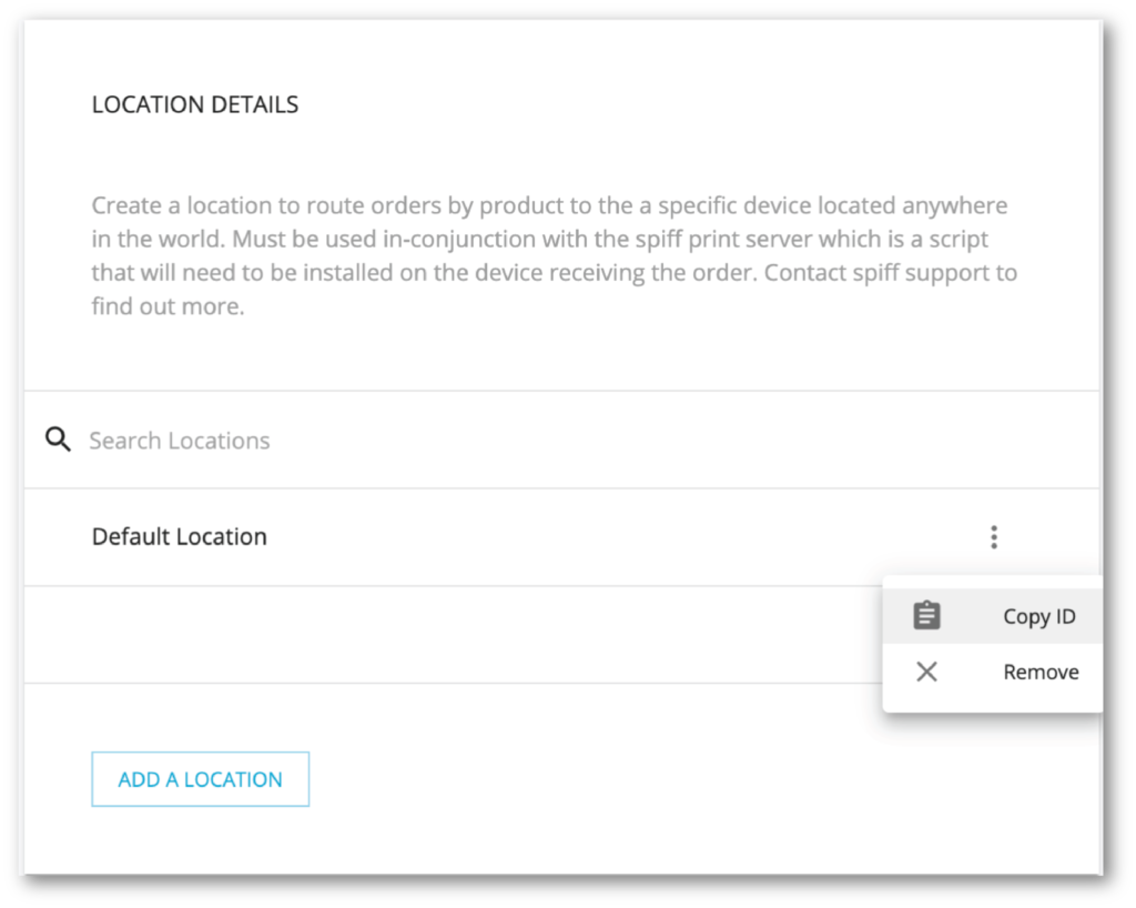 PrintServer Default Location ds