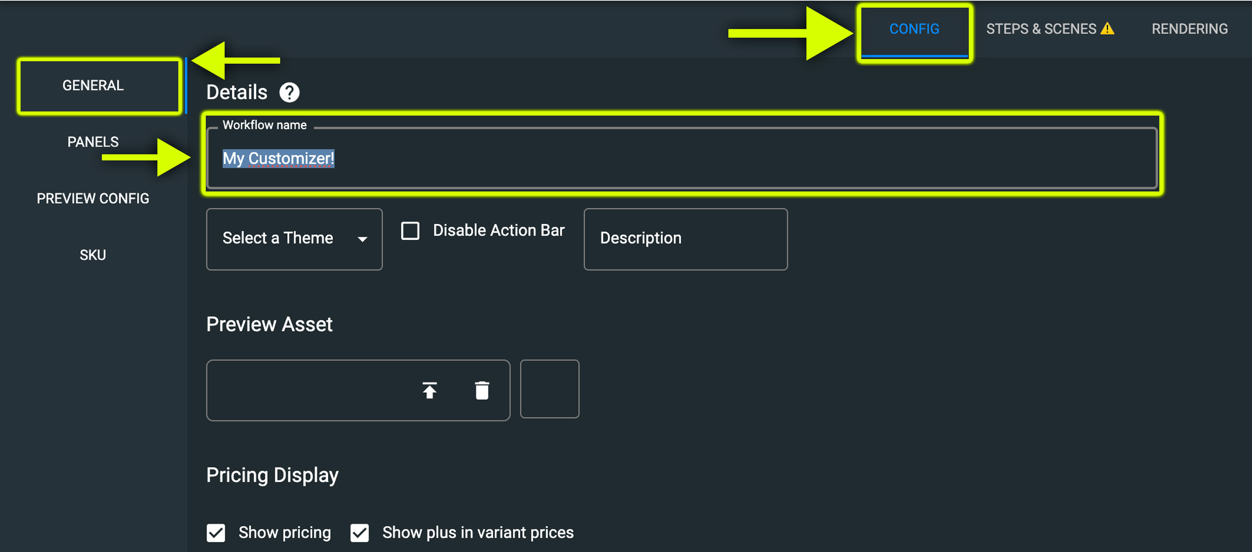 Workflow Config